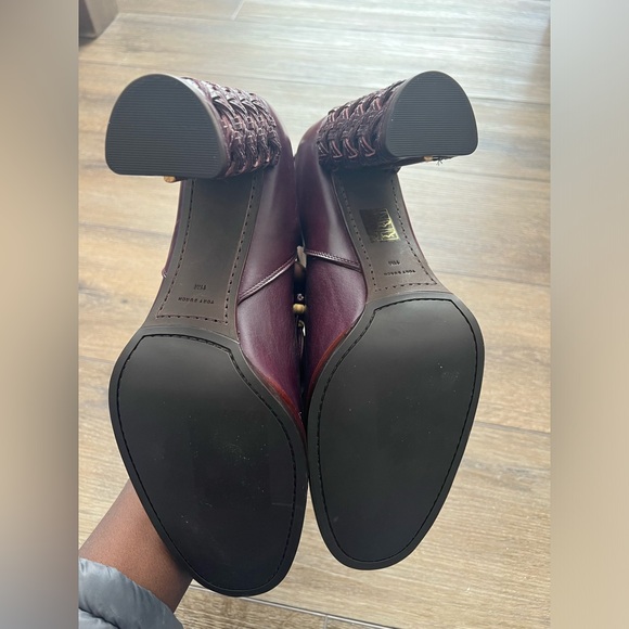 Tory Burch Basket Weave Ankle Boots - Picture 4 of 6